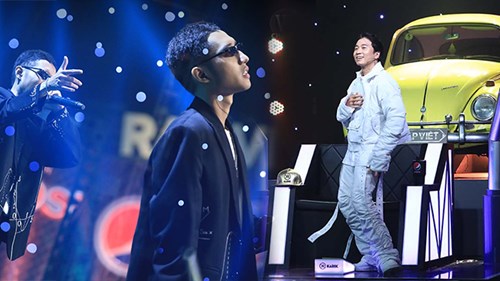 Karik tung 'nón vàng' giành thí sinh Duy Andy của Wowy trong ‘Rap Việt’