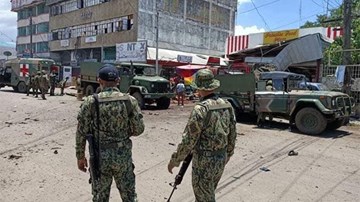 Hiện trường đánh bom kép ở Philippines khiến gần 90 người thương vong