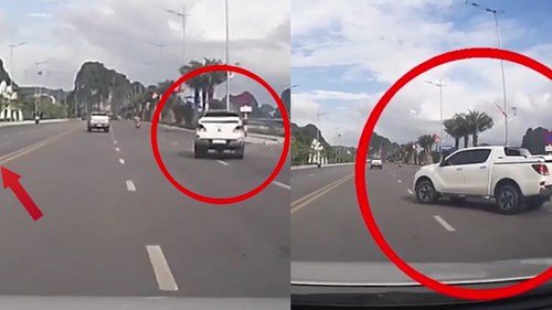 Tài xế xe bán tải có pha xử lý oái oăm gây xôn xao cộng đồng mạng