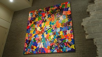 Tận mắt xem bức tranh graffiti tiền tỉ của Cyril Kongo ở Hà Nội