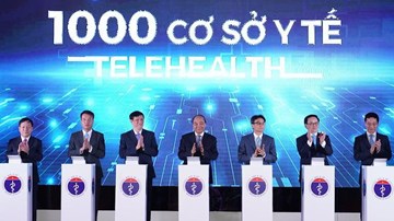 Thủ tướng dự lễ công bố 1000 điểm cầu khám chữa bệnh từ xa