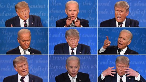 TT Trump và ông Biden nói về đối thủ sau trận 'so găng' đầu tiên
