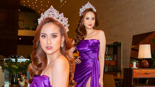 Hoa hậu Khánh Ngân phản bác thông tin bí mật sinh con cho đại gia
