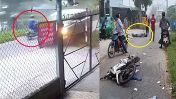 Xe 7 chỗ tông thanh niên văng xa 15m rồi tăng ga bỏ chạy