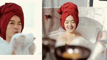 Kaity Nguyễn khoe trọn vóc dáng gợi cảm với làn da trắng hồng