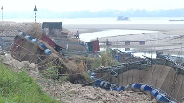 Nước sông Đà cạn nhanh, cả 100 lồng nuôi cá ở Phú Thọ trơ đáy