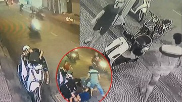 Thanh niên đi SH cầm dao rượt đuổi nhân viên quán chè vì không chỉ đường