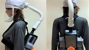 Cận cảnh mũ thở khí tươi ngăn Covid-19 do ĐH Bách khoa chế tạo