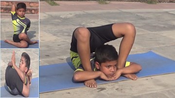 Xem thần đồng yoga 8 tuổi dễ dàng thực hiện các động tác cực khó