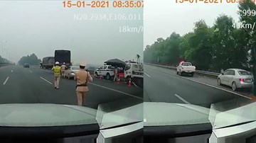 CSGT yêu cầu dừng xe, ô tô con bỏ chạy và cái kết