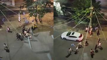 Hàng chục thanh niên vác ghế, gậy hỗn chiến giữa đường
