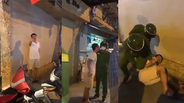 Thanh niên say rượu quỵt tiền taxi, ‘cà khịa’ cả cảnh sát 113