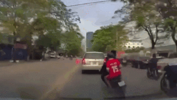 ‘Quái xế’ vượt ẩu tông ngã hai mẹ con đi bộ sang đường