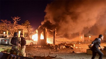 Hiện trường vụ đánh bom khách sạn Pakistan nơi có phái đoàn TQ lưu trú