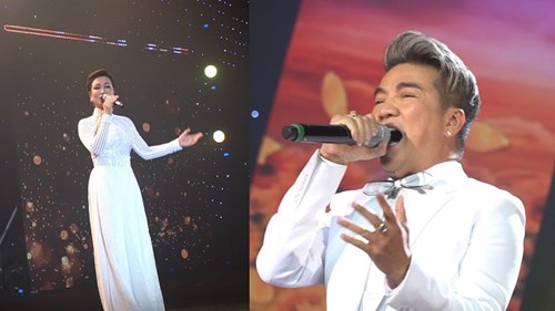 Đàm Vĩnh Hưng, Uyên Linh diện sắc trắng nổi bật trong đêm tiệc