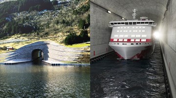 Na Uy xây đường hầm xuyên núi cho du thuyền khổng lồ đầu tiên trên thế giới