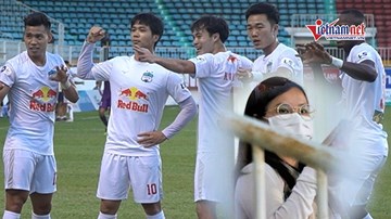 Viên Minh xuất hiện cổ vũ Công Phượng giữa tin đồn 'có tin vui'