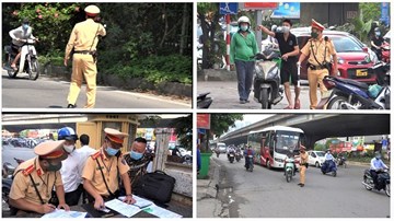 Chủ quan mùa Covid-19, nhiều lái xe không đội mũ bảo hiểm