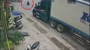 Xe container phanh 
