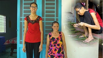 Cuộc sống khốn khó 20.000 đồng/ngày của cô gái miền Tây cao tới 2 m