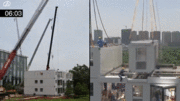 Trung Quốc: Cận cảnh xây nhà chung cư 10 tầng trong hơn 1 ngày