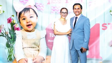 Siêu mẫu Đức Tiến vui mừng đón sinh nhật 1 tuổi của con gái đầu lòng