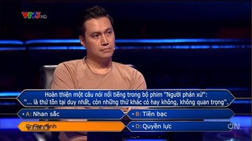 Việt Anh nghẹn ngào nhớ NSND Hoàng Dũng ở Ai là triệu phú