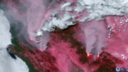 Cảnh tượng cháy rừng khủng khiếp ở California nhìn từ ngoài vũ trụ