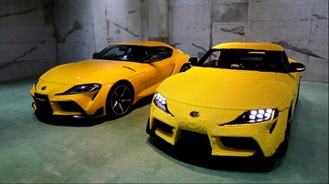 Cận cảnh Toyota GR Supra chạy động cơ điện làm từ 480 nghìn mảnh ghép Lego