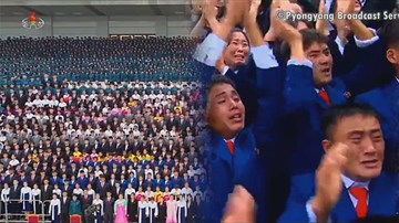 Hàng nghìn thanh niên Triều Tiên bật khóc khi được gặp NLĐ Kim Jong Un