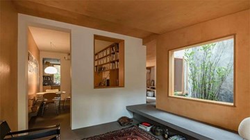 Thiết kế đơn giản giúp căn hộ 46m2 có thêm sân vườn, rộng gấp nhiều lần