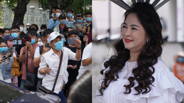 Dân vây kín cổng tòa vụ ‘Cưỡng đoạt tài sản’ liên quan bà Phương Hằng