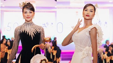 H’Hen Niê, Phương Khánh nổi bật trong show diễn của NTK Hoàng Hải