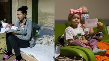 Bên trong hầm trú ẩn của bệnh viện nhi đồng tại thủ đô Kiev, Ukraine