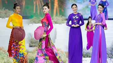 Nét đẹp Việt Nam rạng rỡ trên tà áo dài của NTK Thuận Việt
